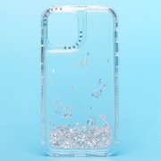 Чехол-накладка - SC333 для Apple iPhone 12 Pro (серебристая)