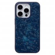 Чехол-накладка - PC071 POSH SHINE для Apple iPhone 15 Pro россыпь кристаллов (ледяной синий) (231611) — 1