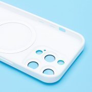 Чехол-накладка Matte SafeMag для Apple iPhone 15 Pro (белая) — 3