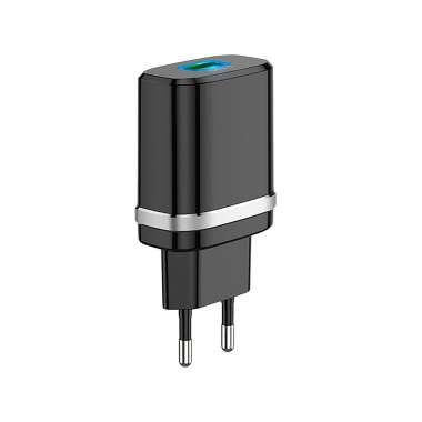 Сетевое зарядное устройство Hoco C12Q USB (белое) &mdash; 1