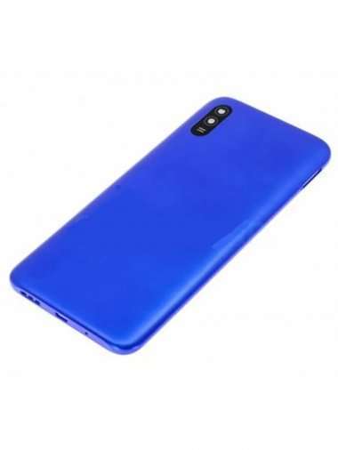 Задняя крышка для Xiaomi Redmi 9A (синяя) Премиум — 1