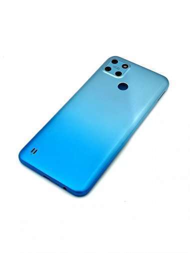 Задняя крышка для Realme C25Y (синяя) — 4