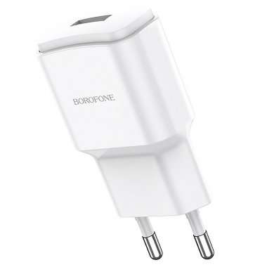 Сетевое зарядное устройство Borofone BA48A Orion (USB - Lightning) (белое) — 6